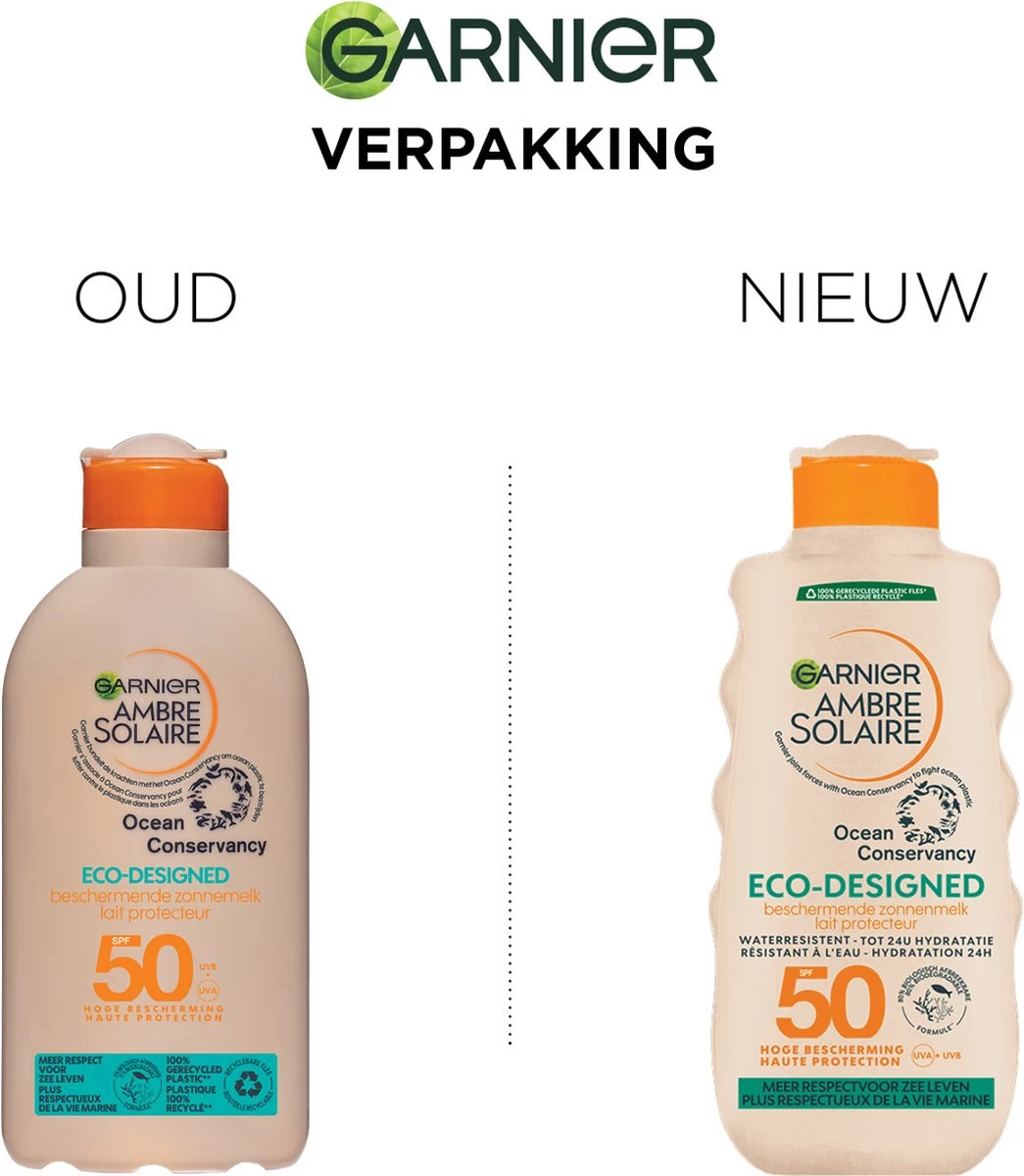 Garnier Ambre Solaire Waterresistente Zonnebrand Melk SPF 50 - 200 Ml - Afbeelding 4