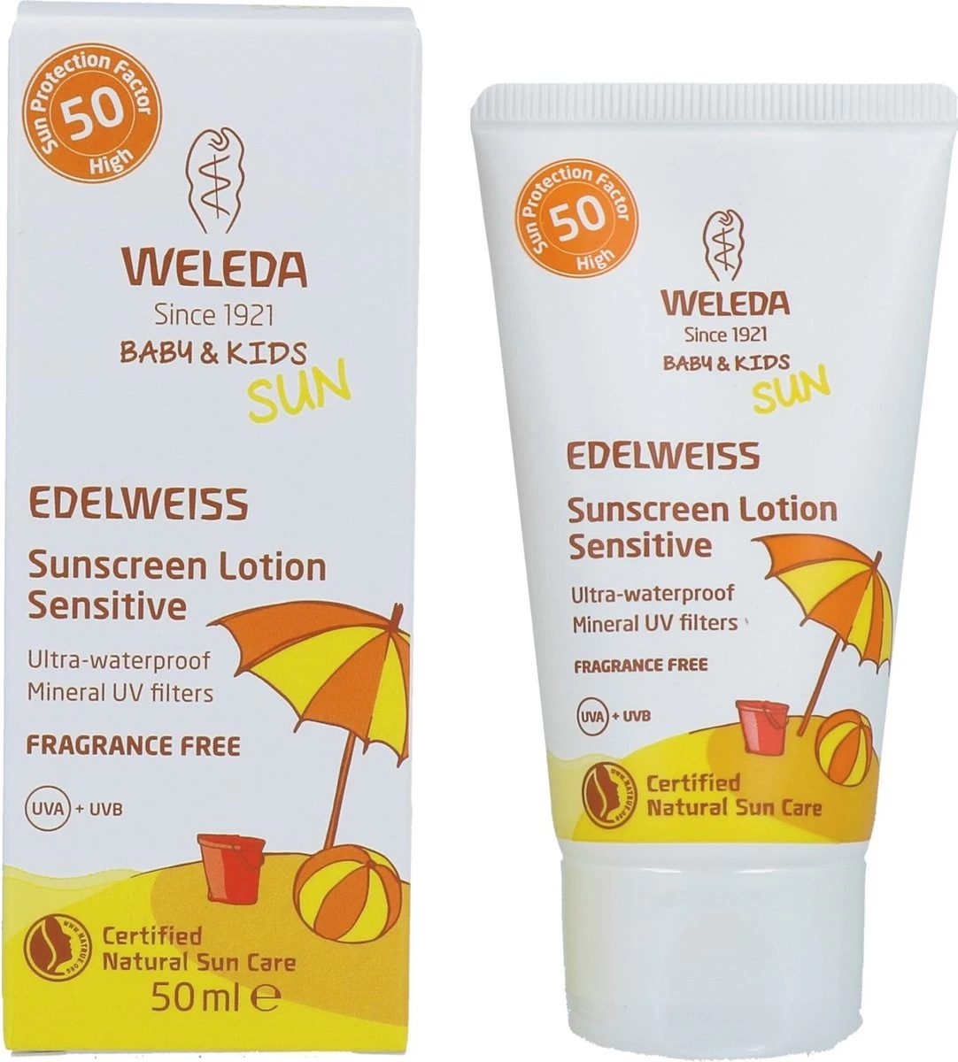 Weleda Edelweiss Zonnecrème Gevoelige Huid SPF50 - Afbeelding 3