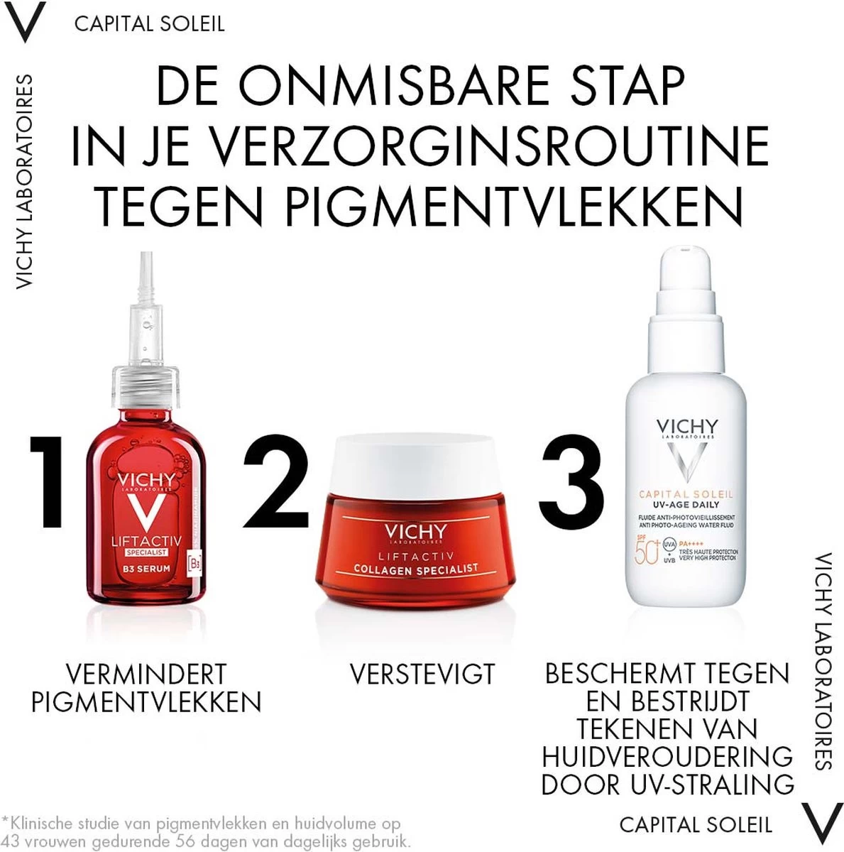 Vichy Capital Soleil UV-Age - Dagelijkse Zonnebrand Voor Het Gezicht - SPF50+ Getint - 40ml - Afbeelding 3