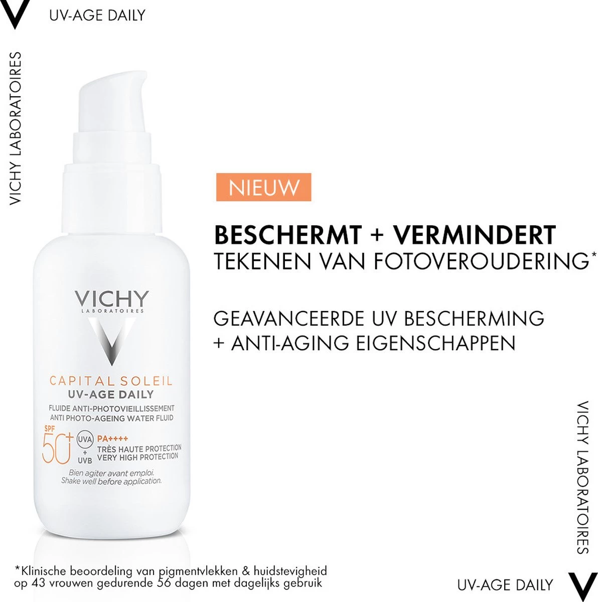 Vichy Capital Soleil UV-Age - Dagelijkse Zonnebrand Voor Het Gezicht - SPF50+ Getint - 40ml - Afbeelding 10