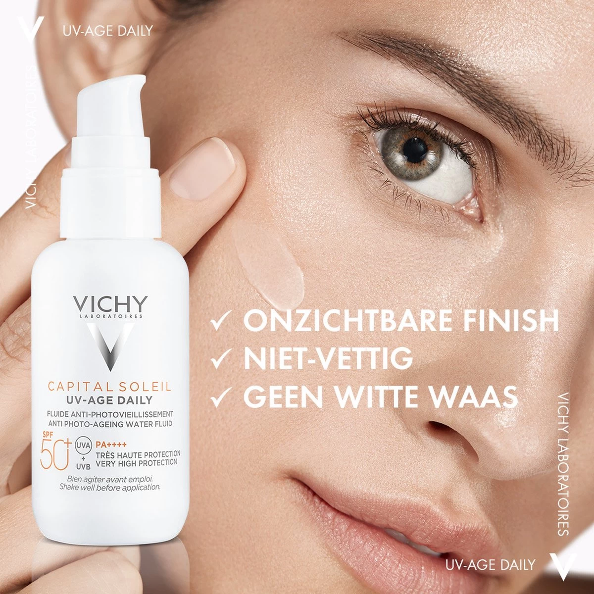 Vichy Capital Soleil UV-Age - Dagelijkse Zonnebrand Voor Het Gezicht - SPF50+ Getint - 40ml - Afbeelding 5