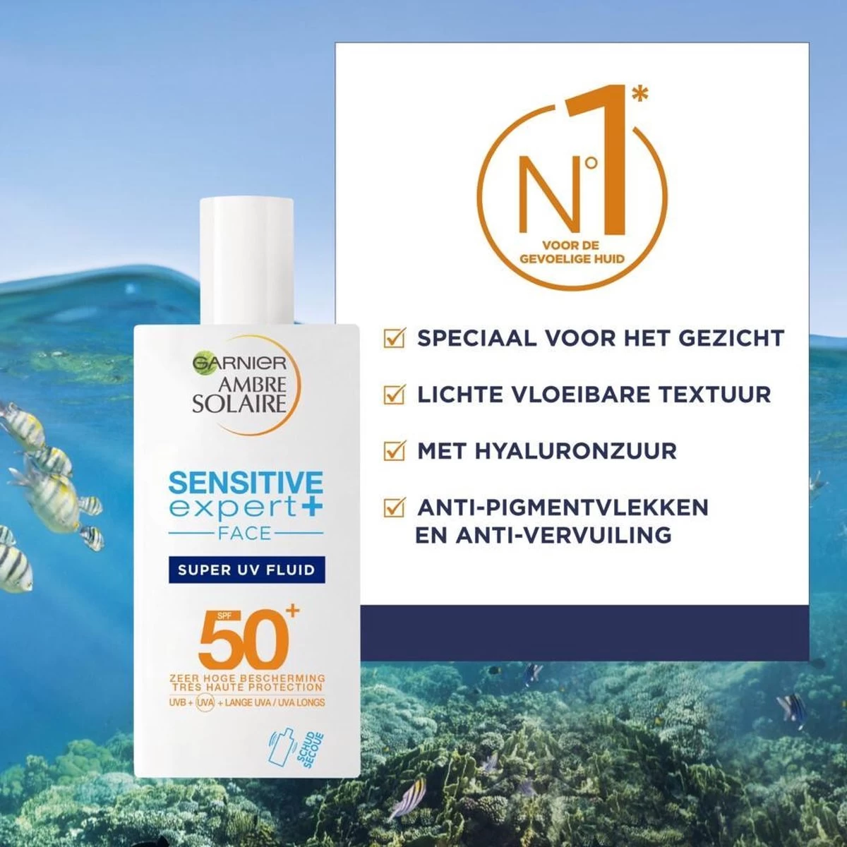 Garnier Ambre Solaire Sensitive Expert+ Zonnebrand - SPF 50+ - 40 Ml - Afbeelding 4