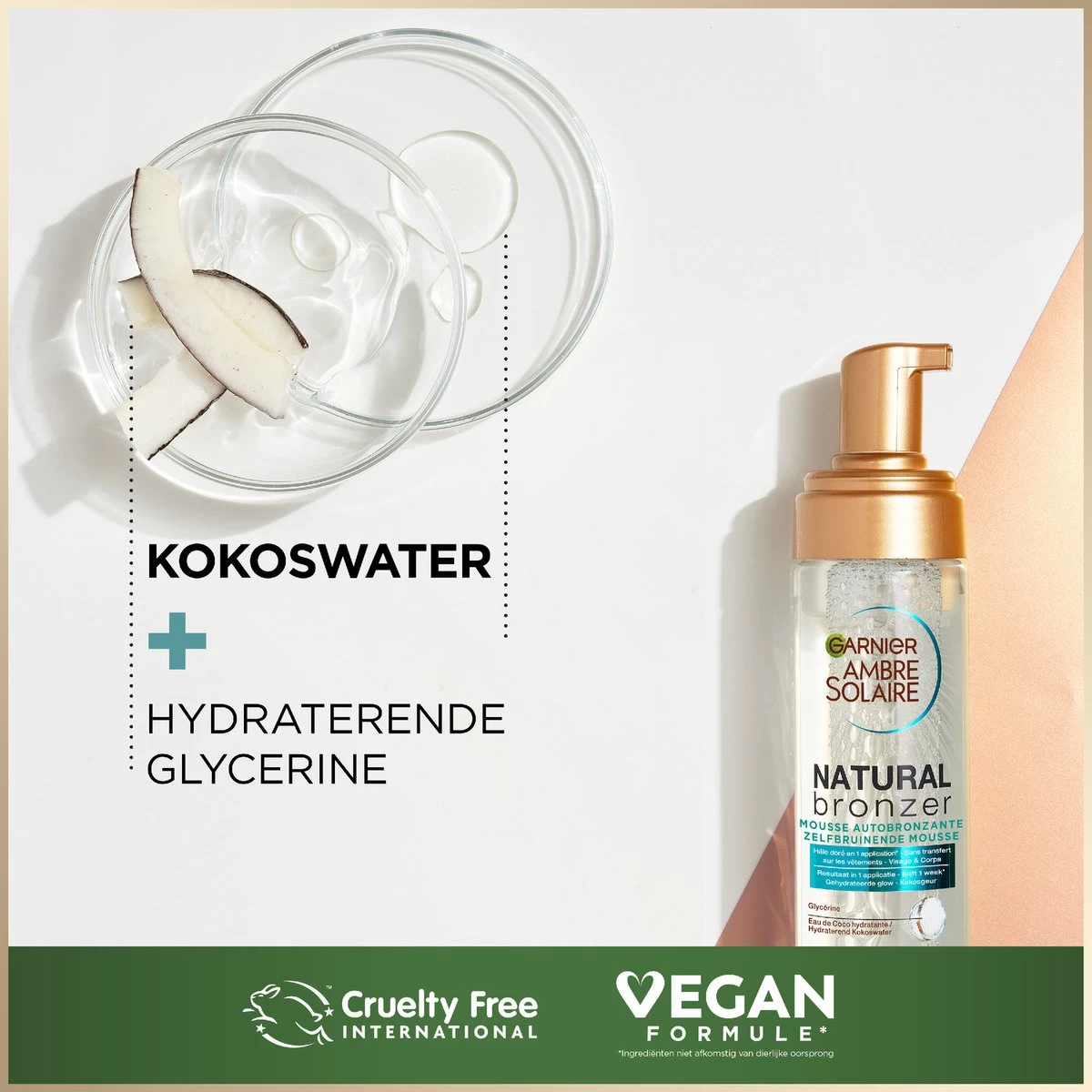 Garnier Ambre Solaire Self Tan Zelfbruiner Mousse - 200ml - Afbeelding 5