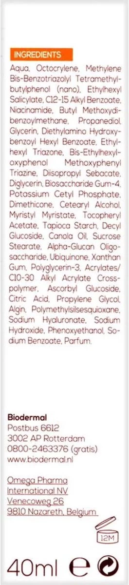 Biodermal Zonnebrand - Anti Age Zonnecrème Voor Het Gezicht - SPF 50 - 40ml - Afbeelding 7