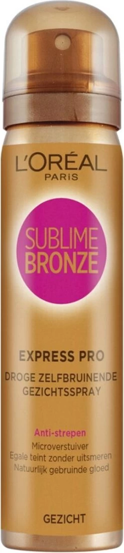 L’Oréal Paris Sublime Bronze - Zelbruinende Face Spray - 75 Ml - Zelfbruiner Voor Het Gezicht