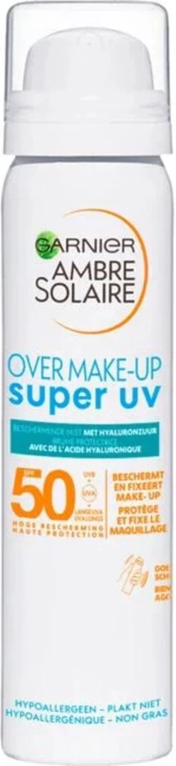 Garnier Ambre Solaire Over Make-up Super UV Zonnebrand SPF 50 - 75ml
