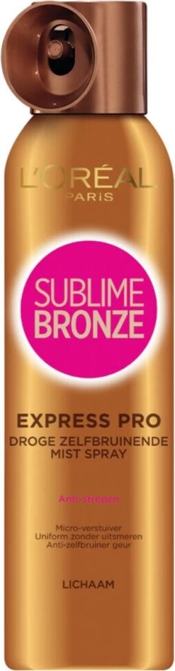 L’Oréal Paris Sublime Bronze Self Tan Body Spray - 150 Ml - Zelfbruiner Voor Het Lichaam
