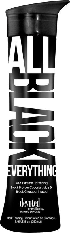 Devoted Creations All Black Everything Fles - Zonnebankcrème - 250 Ml