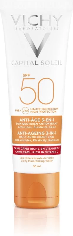 Vichy Idéal Soleil Anti-Age Zonnebrand SPF50 - 50ml - Voor Het Gezicht