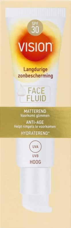 Vision Face Fluid - Zonnebrand Voor Het Gezicht - SPF 30 - 50 Ml