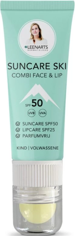 Drs Leenarts Suncare Ski - Zonnebrand En Lippenbalsem - Ski SPF50 - Zonnebrand Ski - Gezicht En Lippen - 20ml