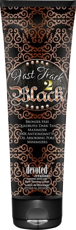 Devoted Creations Fast Track 2 Black - Zonnebankcrème - 251 Ml