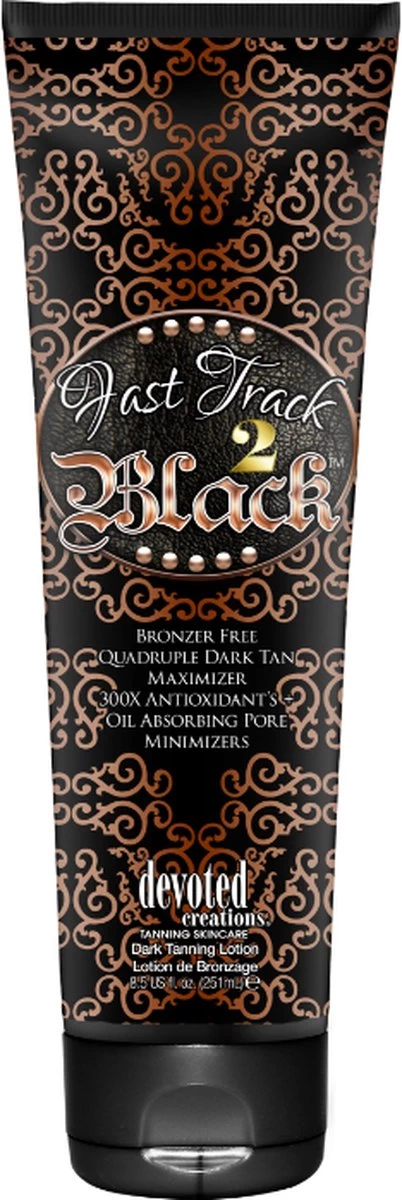 Devoted Creations Fast Track 2 Black - Zonnebankcrème - 251 Ml - Afbeelding 3