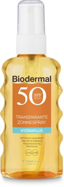 Biodermal Zonnebrand - Hydraplus - Transparante Zonnespray - Zonnebrand Spray SPF 50 - 175ml