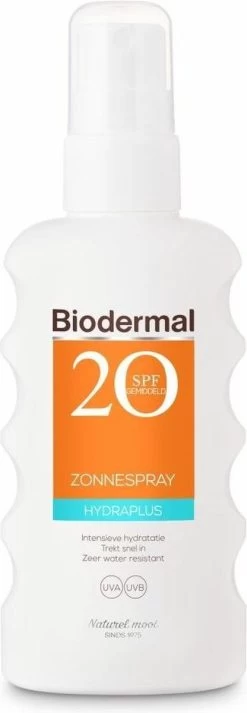 Biodermal Zonnebrand – Hydraplus Zonnespray – Zonnebrand Spray Met SPF 20 - 175ml