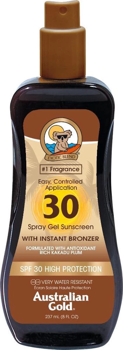 Australian Gold SPF30 Spray Gel Met Bronzer 237ml - Afbeelding 2