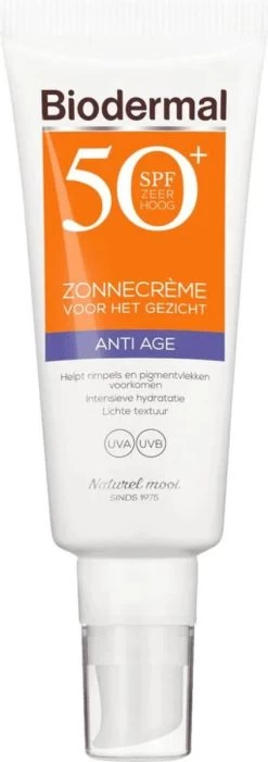 Biodermal Zonnebrand - Anti Age Zonnecrème Voor Het Gezicht - SPF 50 - 40ml
