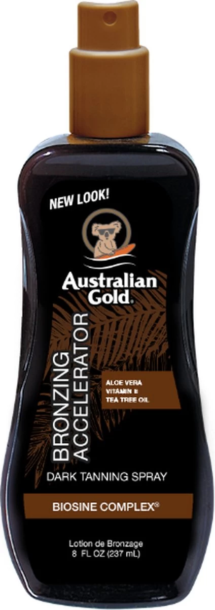 Australian Gold Dark Tanning Accelerator Met Bronzer Zonnebrandolie - 237 Ml