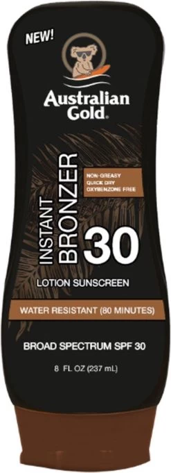 Australian Gold SPF 30 Lotion - Zonnebrand - Met Bronzer - 237 Ml