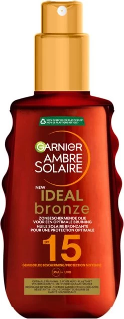 Garnier Ambre Solaire Zonnebrand Olie SPF 15 - Beschermende Olie Voor Tanning - 150 Ml