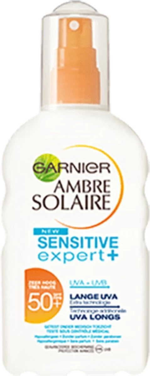 Garnier Ambre Solaire Sensitive Expert Zonnebrandspray SPF 50+ - Zonnebrand Voor De Gevoelige Huid - 200 Ml - Afbeelding 5
