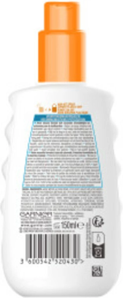 Garnier Ambre Solaire Sensitive Expert Hypoallergene Zonnebrand Spray SPF 50+ - Ceramide Protect - 150ml - Afbeelding 6