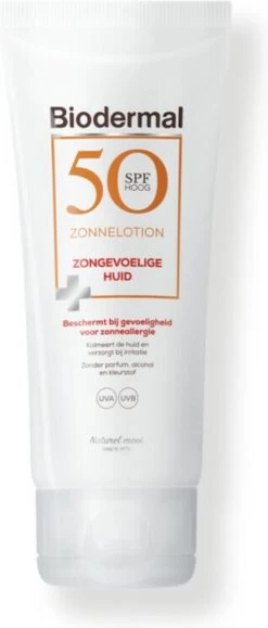 Biodermal Zonnelotion Gevoelige Huid - Zonnebrand Voor De Gevoelige Huid - Spf 50 - 100 Ml - Ook Geschikt Voor Kinderen