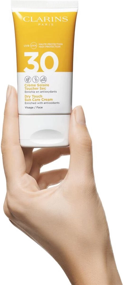 Clarins Dry Touch Facial Sun Care SPF30 - Zonnebrand - 50 Ml - Afbeelding 9