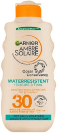 Garnier Ambre Solaire Waterresistente Zonnebrand Crème SPF 30 - 200 Ml