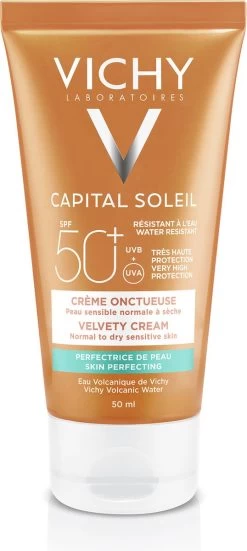 Vichy Ideal Soleil Fluweelachtige Zonnebrand Crème SPF50