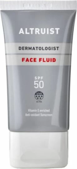 Altruist Zonnebrand Creme Face Fluid SPF50 50 Ml