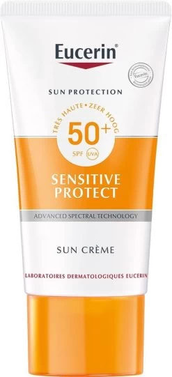 Eucerin Sun Sensitive Protect Crème SPF50+ Zonnebrand - 50 Ml