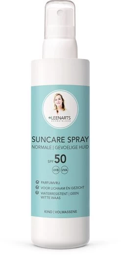 Drs Leenarts Suncare Spray SPF50 - Zonnebrand Gezicht - Gevoelige En Normale Huid - Parfumvrij - 200ml