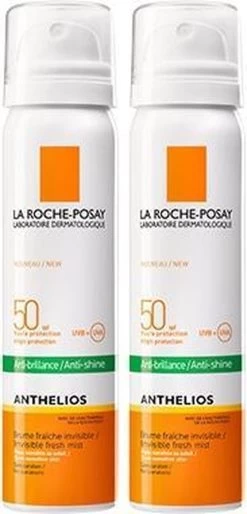La Roche-Posay Anthelios Zonnebrand Mist Gezicht SPF50 - 2x 75 Ml