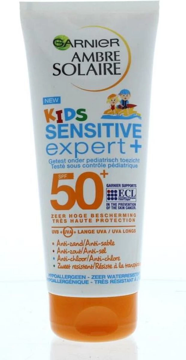 Garnier Ambre Solaire Sensitive Expert+ Kids Zonnebrandmelk Tube SPF50+ - Zonnebrand Voor De Kinderhuid - 200 Ml - Afbeelding 12