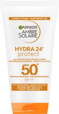 Garnier Ambre Solaire Mini Reisformaat Zonnebrand Melk Factor 50 - 50 Ml