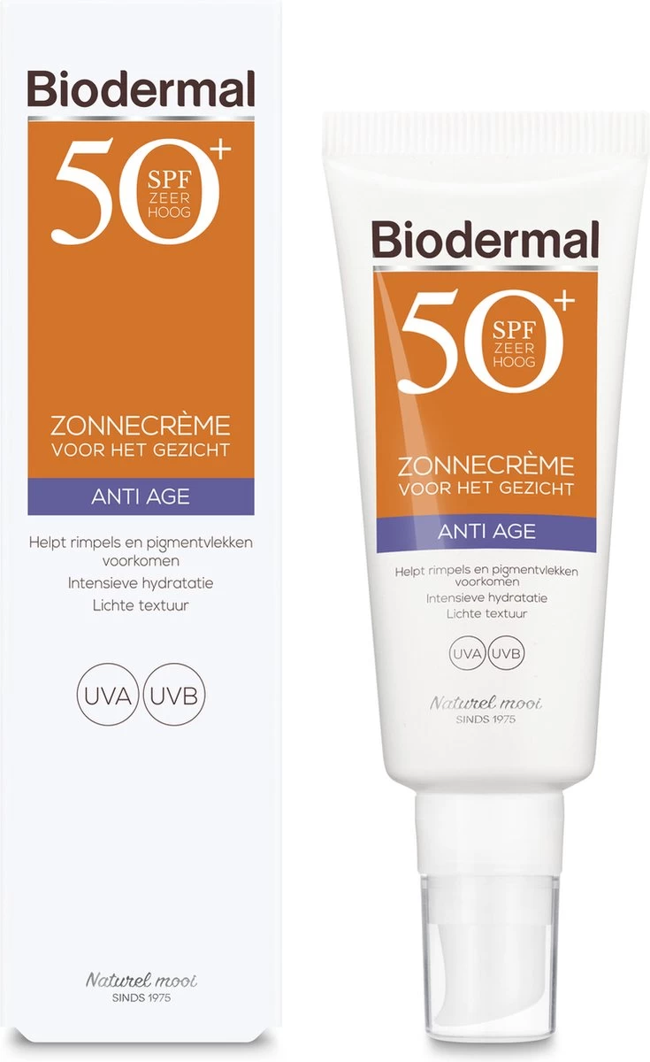 Biodermal Zonnebrand - Anti Age Zonnecrème Voor Het Gezicht - SPF 50 - 40ml - Afbeelding 10