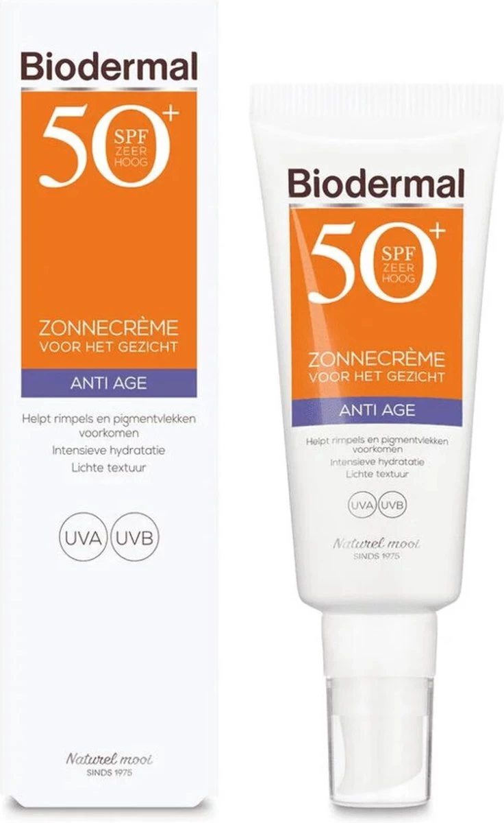 Biodermal Zonnebrand - Anti Age Zonnecrème Voor Het Gezicht - SPF 50 - 40ml - Afbeelding 8