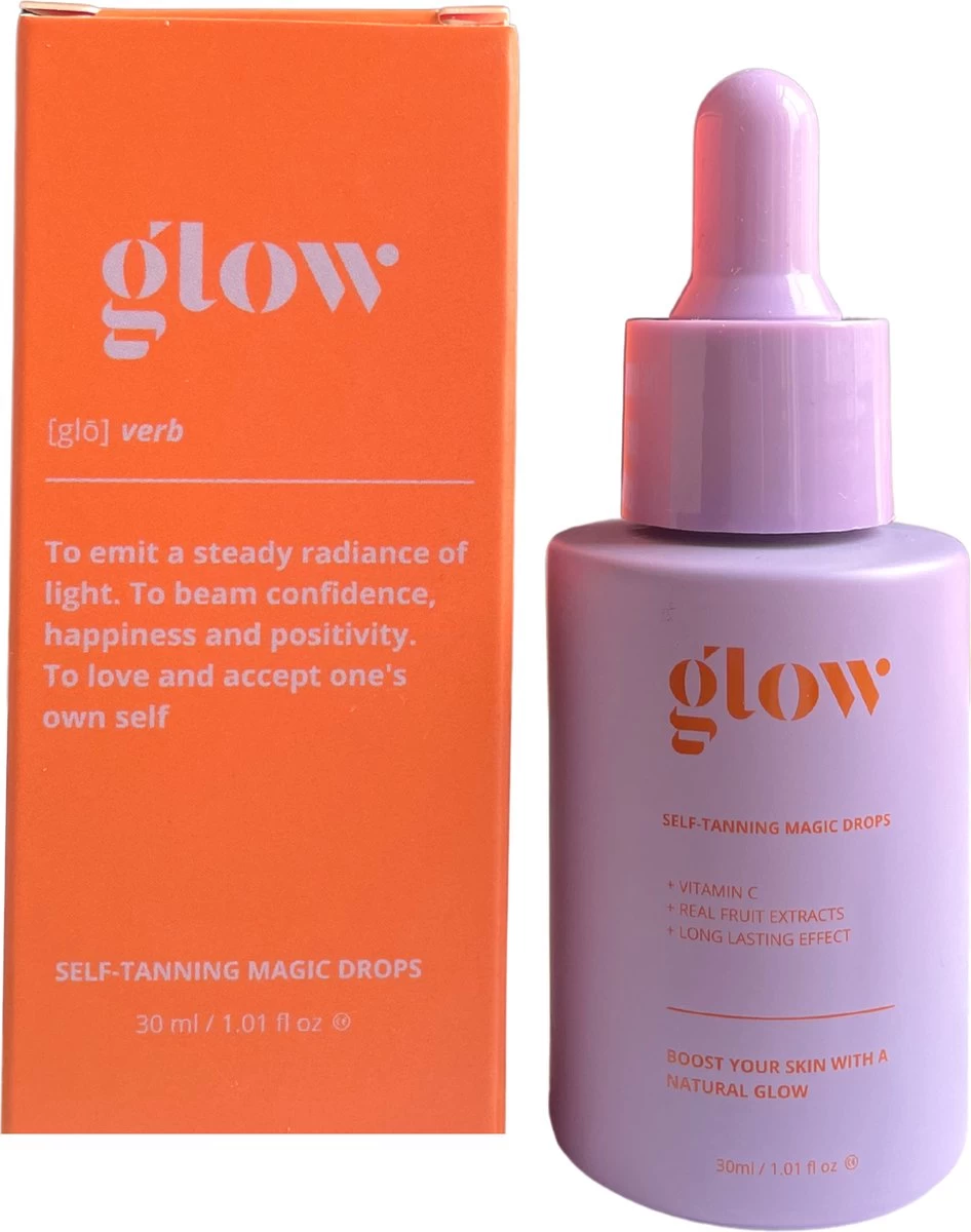 Glow Tanning Drops 30 ML | Zelfbruiner Gezicht | Magic Drops | Self Tan - Afbeelding 2