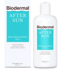 Biodermal Aftersun Bruinverlengende Melk - Aftersun Met Kalmerende Panthenol (provitamine B5) - 200ml